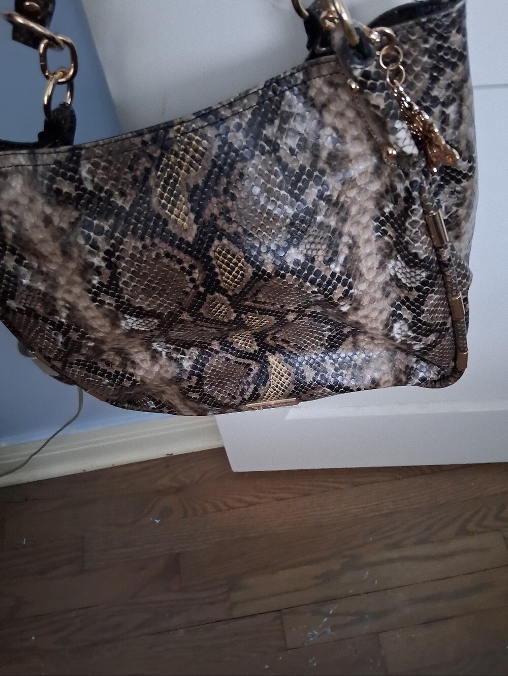 Jessica Simpson Faux Python Print Purse - Picture 9 of 9